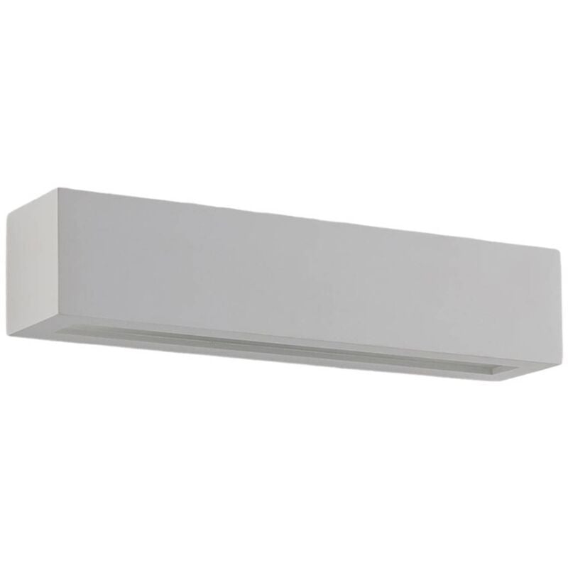 foto del prodotto lindby applique tjada, 35 cm, bianco, gesso, g9, verniciabile