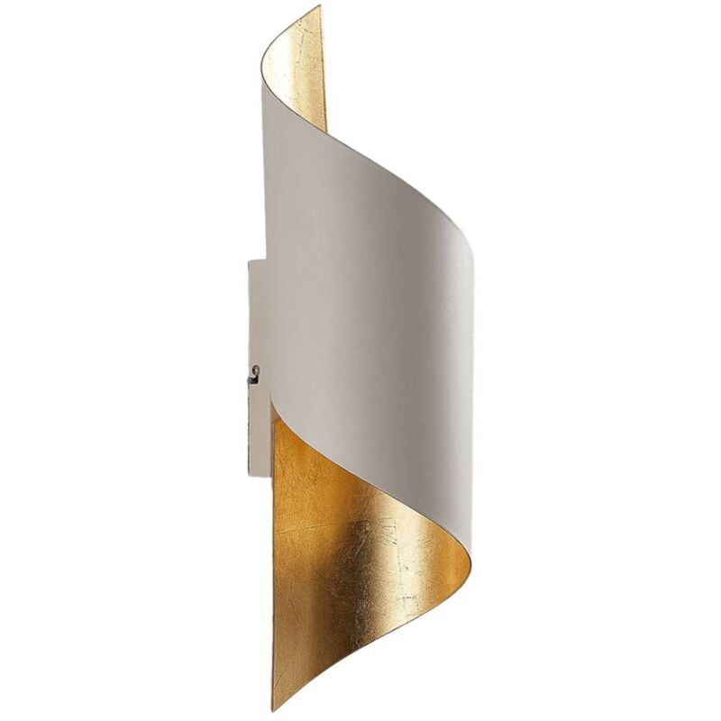 foto del prodotto lindby applique vanni, bianco oro, metallo, altezza 52 cm