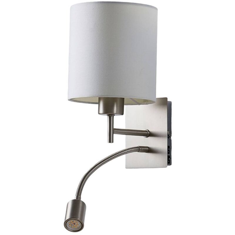 foto del prodotto lindby 'camilo' in bianco da tessuto