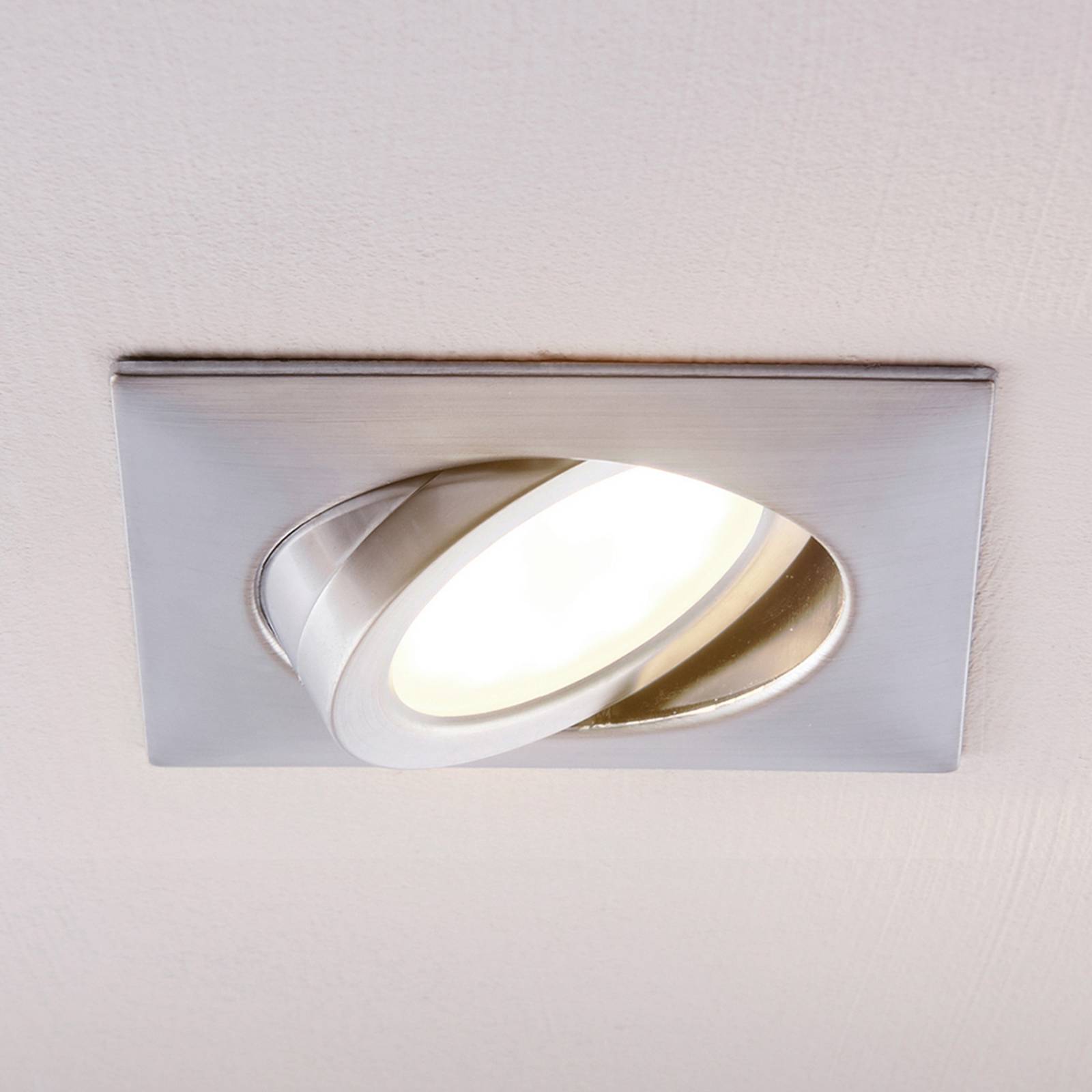foto del prodotto lindby downlight led andrej, angolare, cromo