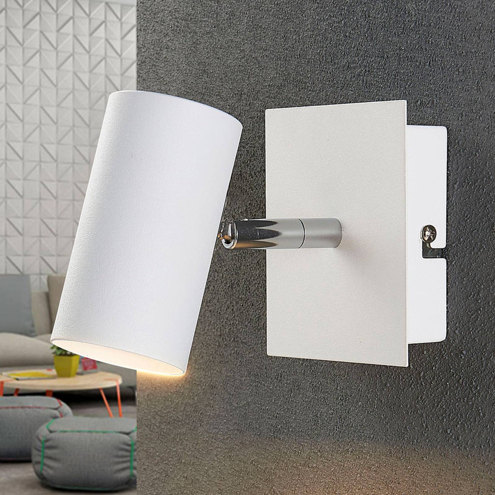 foto del prodotto lindby faretto iluk bianco per parete e soffitto