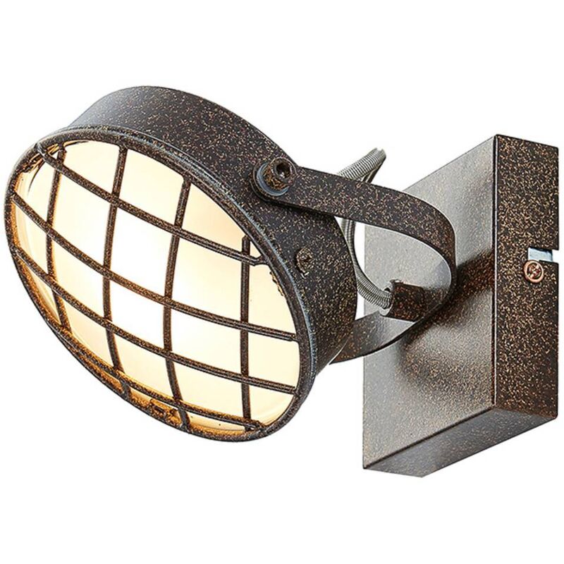 foto del prodotto lindby fatto tamin, color ruggine, a 1 luce, vetro, g9