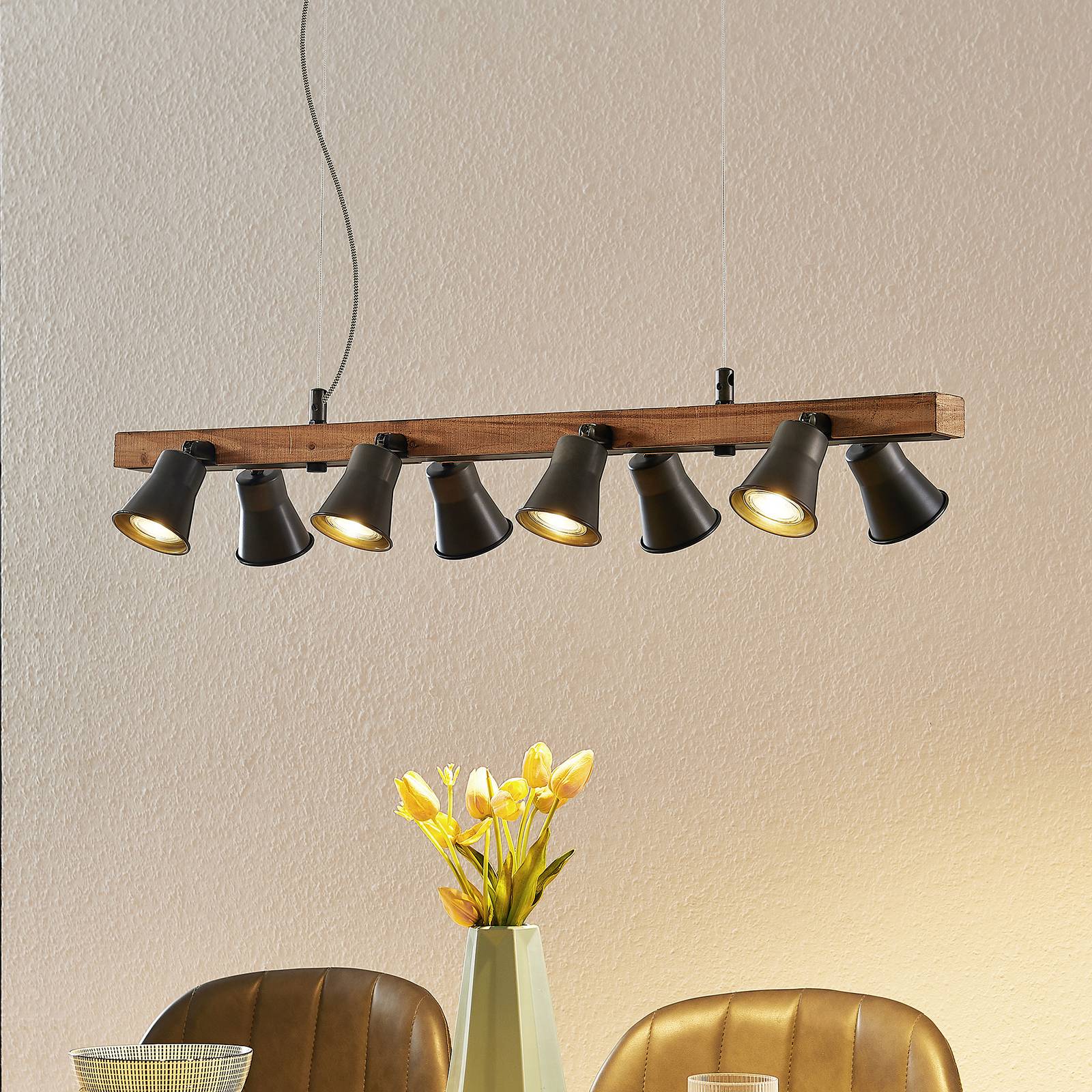 foto del prodotto lindby grandesa lampada a sospensione con 8 spot
