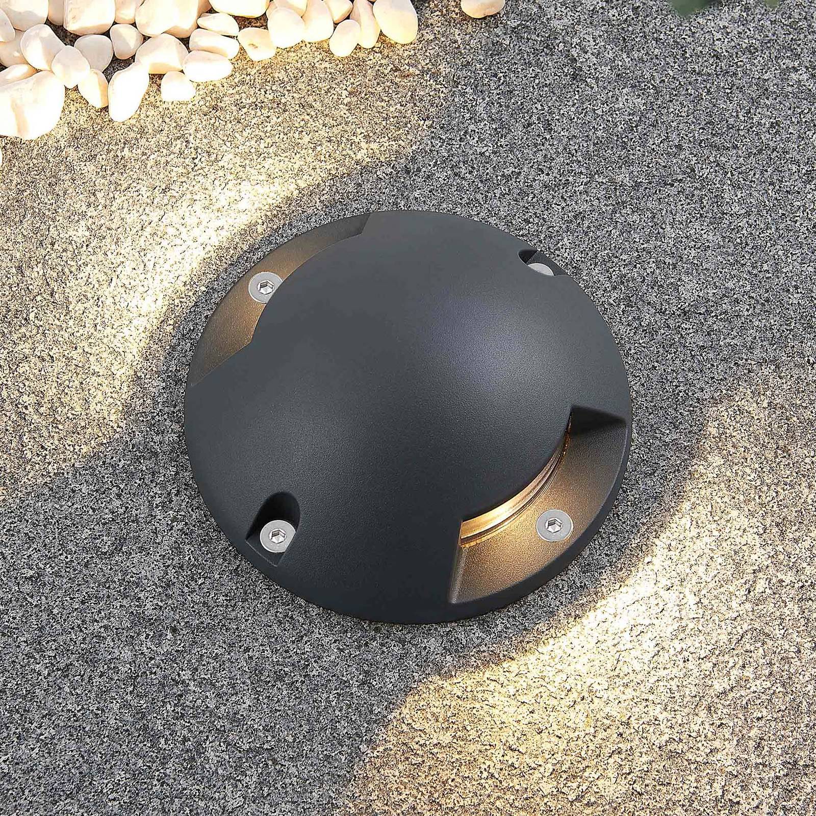 foto del prodotto lindby huban faretto da pavimento a led, 2 luci