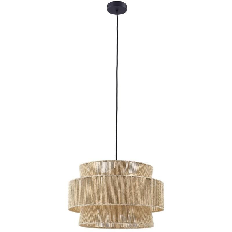 foto del prodotto lindby lampada a sospensione anuva, naturale, carta, 45 cm