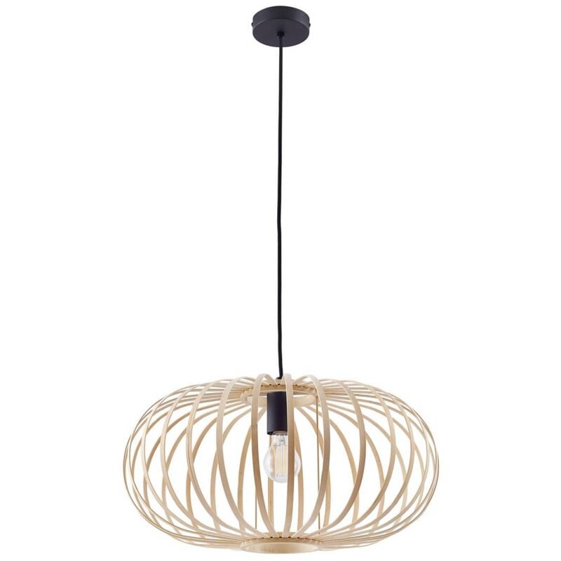 foto del prodotto lindby lampada a sospensione lielle, bamb naturale, 50 cm
