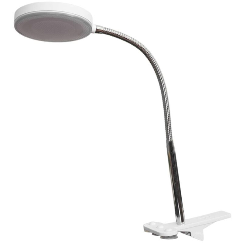 foto del prodotto lindby lampada con morsetto da tavolo milow, bianco, metallo, altezza 36 cm
