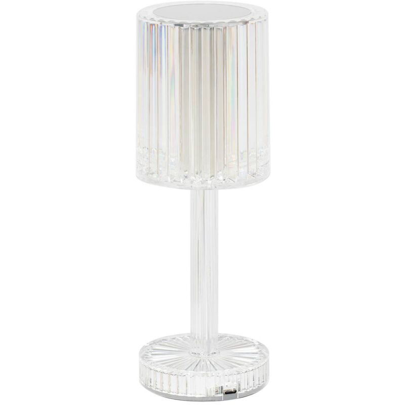 foto del prodotto lindby lampada da tavolo led louane, 25,7 cm, usb, rgbw