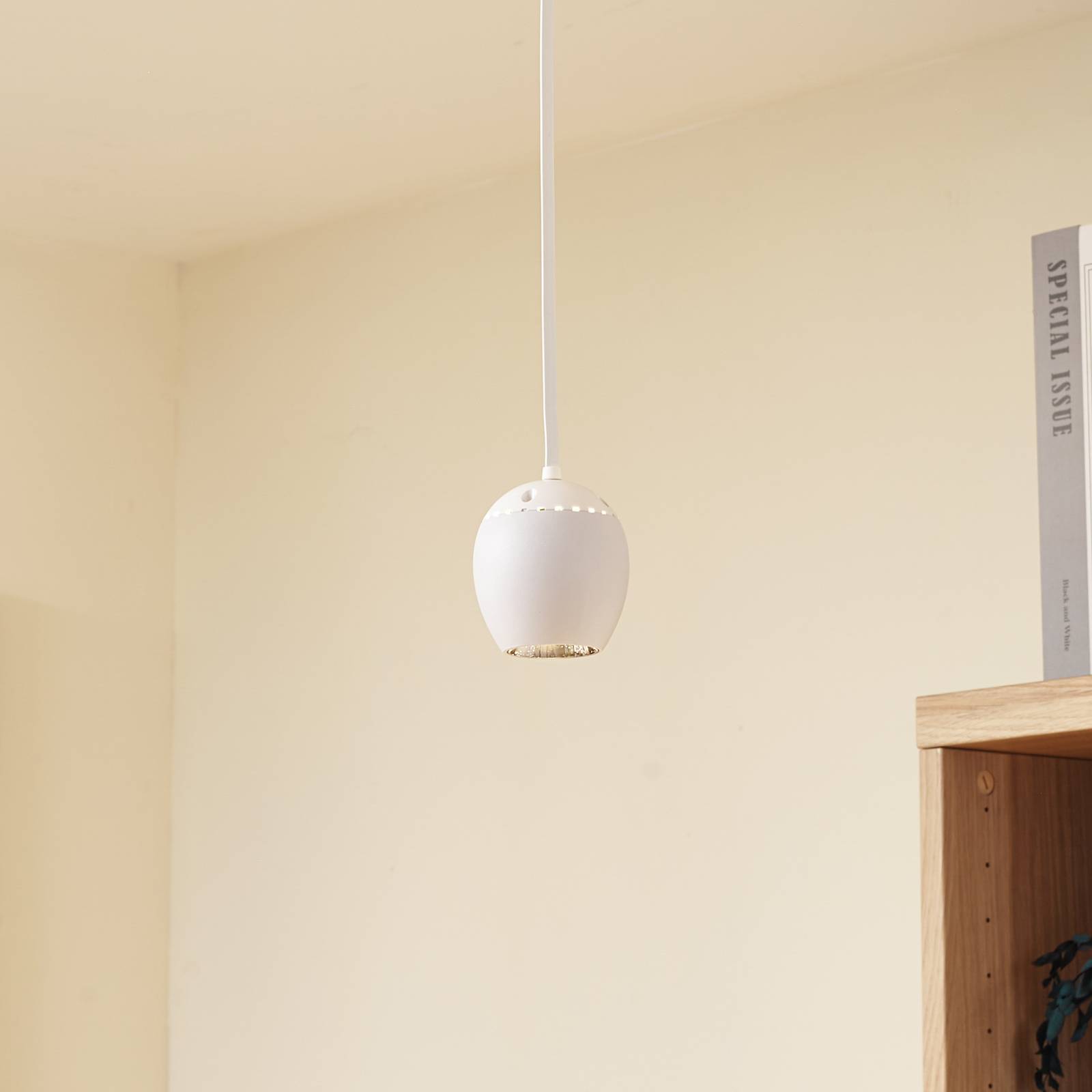 foto del prodotto lindby lampada led a sospensione lumaro, bianco, 6,2 cm, 48v, dimmerabile