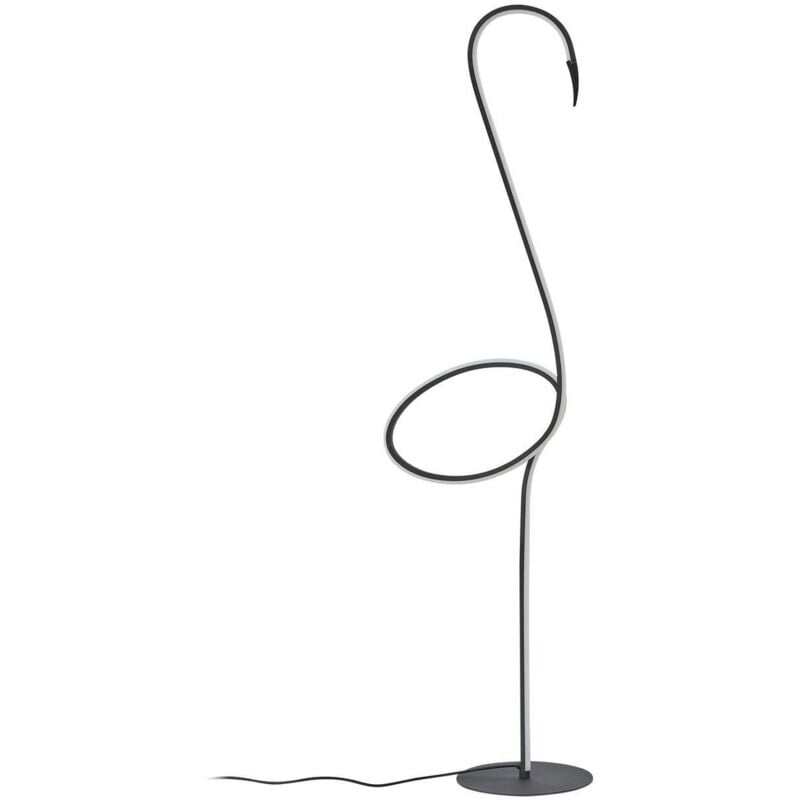 foto del prodotto lindby lampada led da pavimento pajaro, 130 cm, nero, cct, dimmerabile