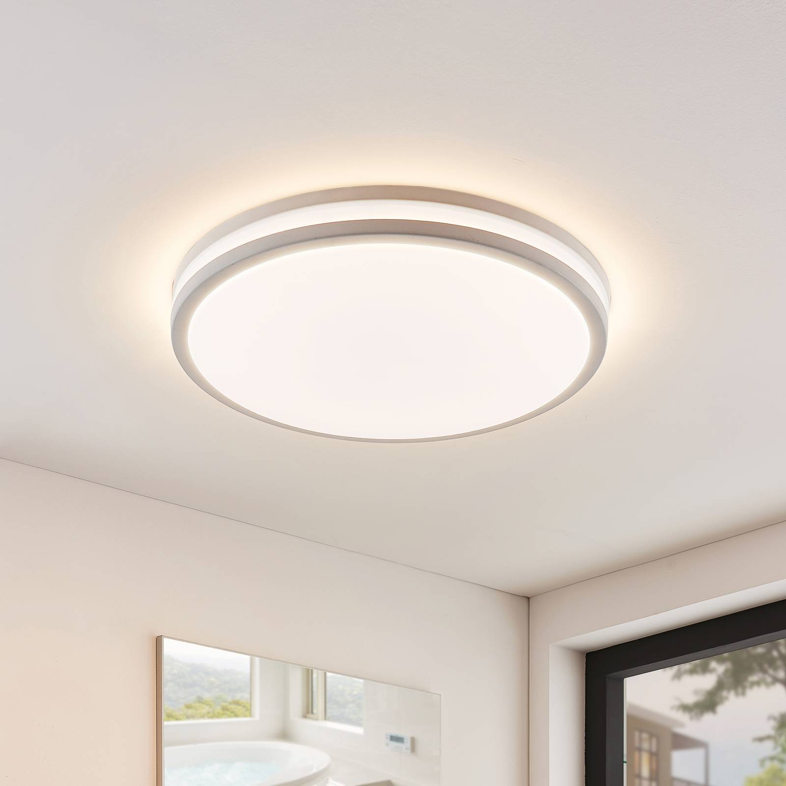 foto del prodotto lindby led arnim in bianco da plastica