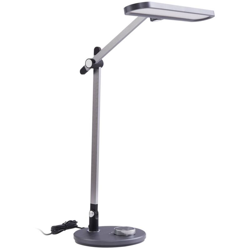 foto del prodotto lindby led elvir in grigio da alluminio