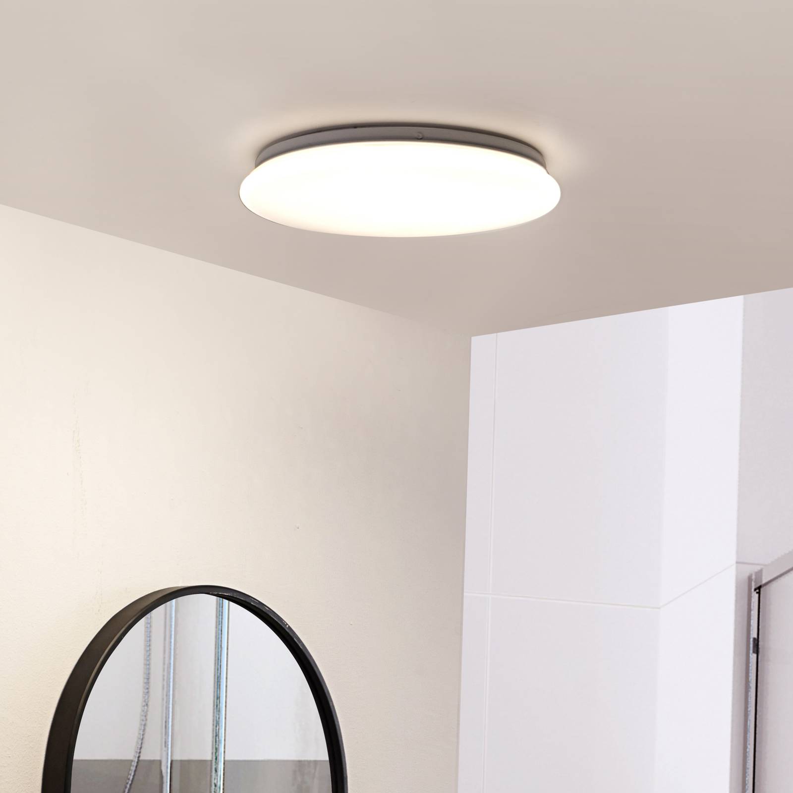 foto del prodotto lindby led eovi in bianco da metallo