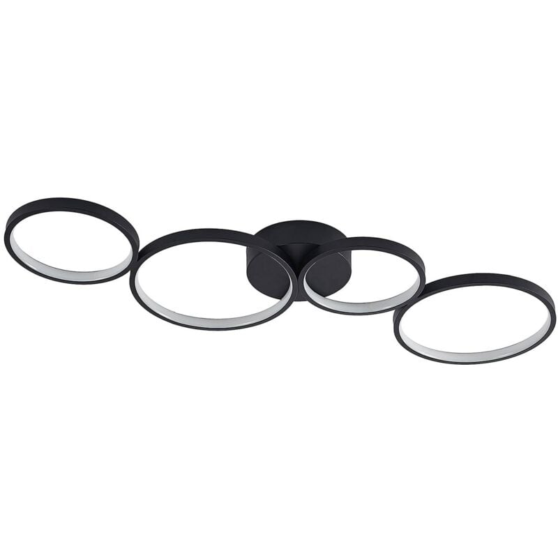 foto del prodotto lindby led evengeline in nero da alluminio