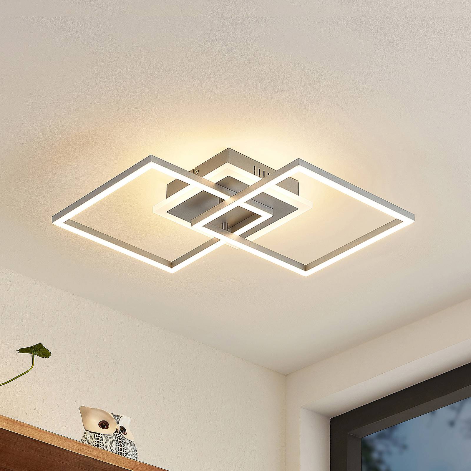 foto del prodotto lindby led fjardo in grigio da alluminio
