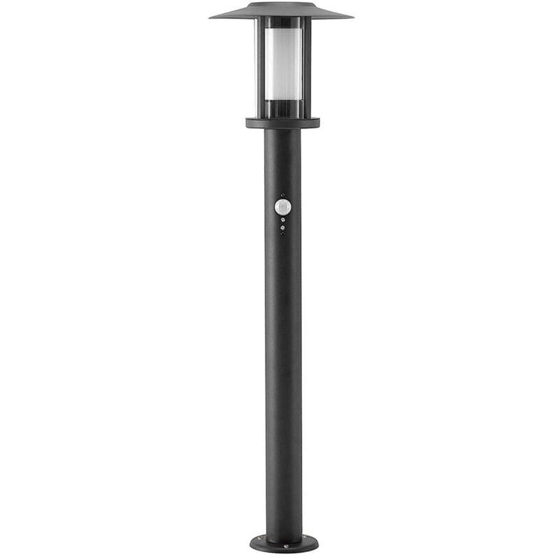 foto del prodotto lindby led gregory in nero da acciaio inox