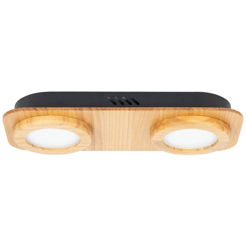 foto del prodotto lindby led joren in ocra da legno