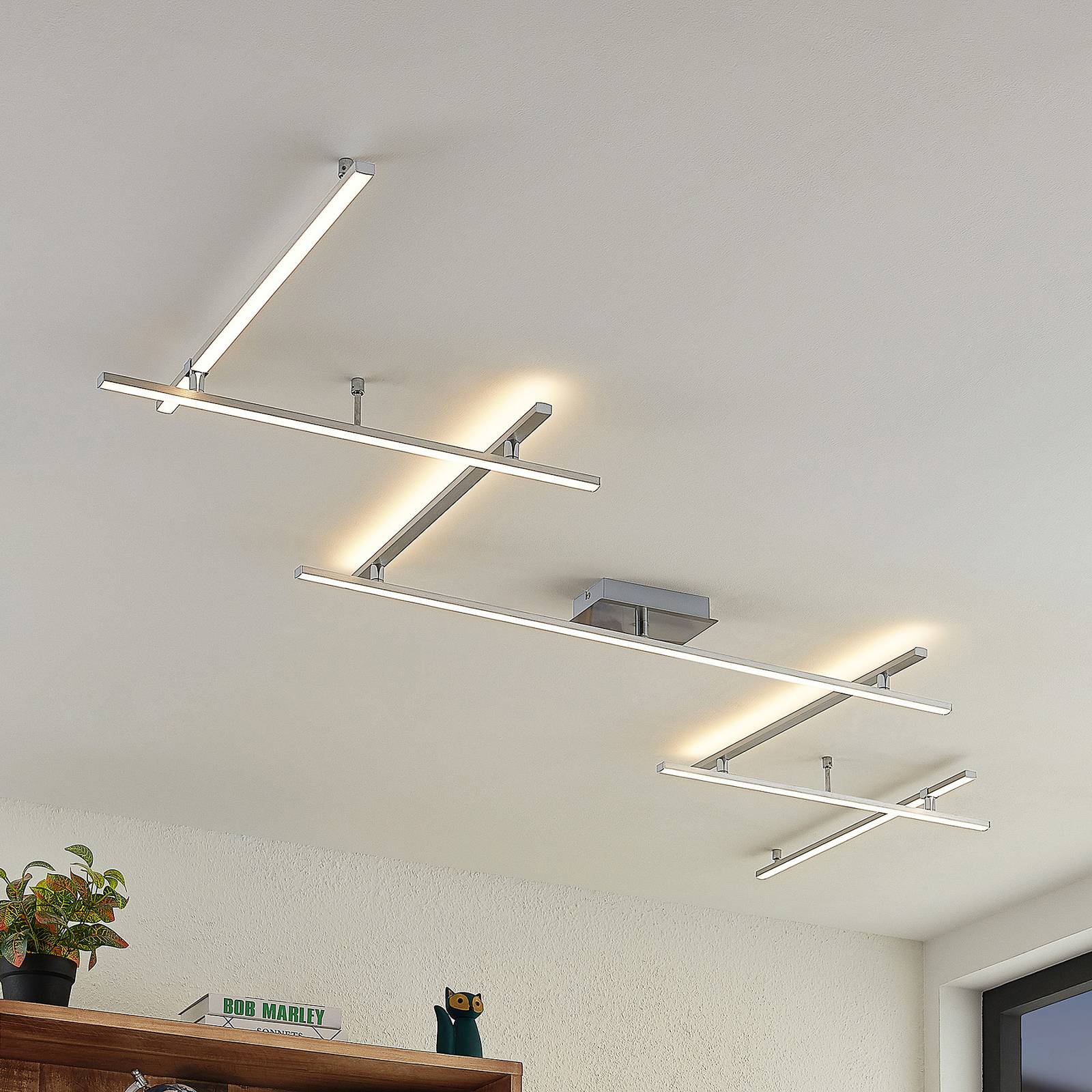 foto del prodotto lindby led kerem in grigio da metallo