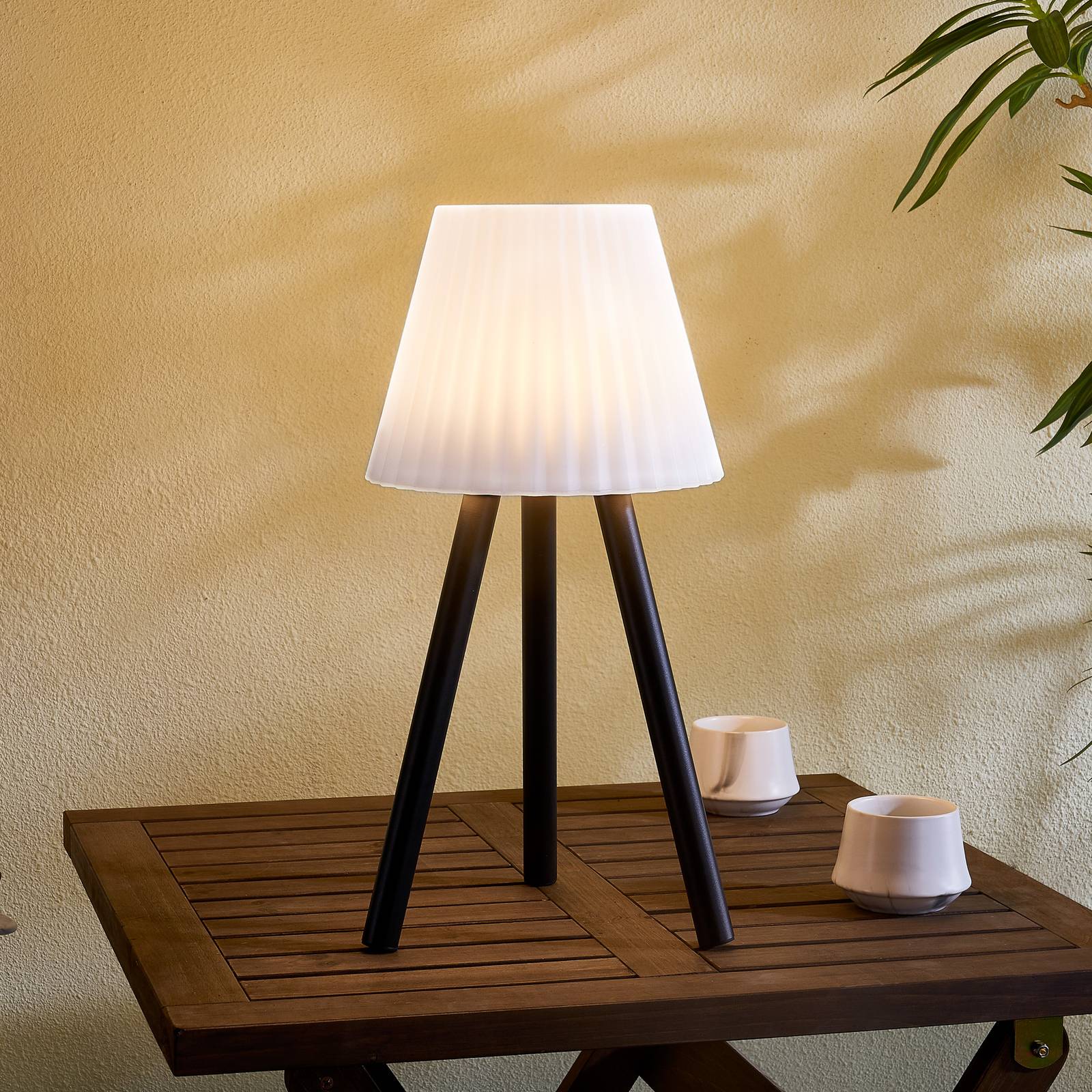 foto del prodotto lindby led lampada da tavolo per esterni jaimy, batteria ricaricabile,
