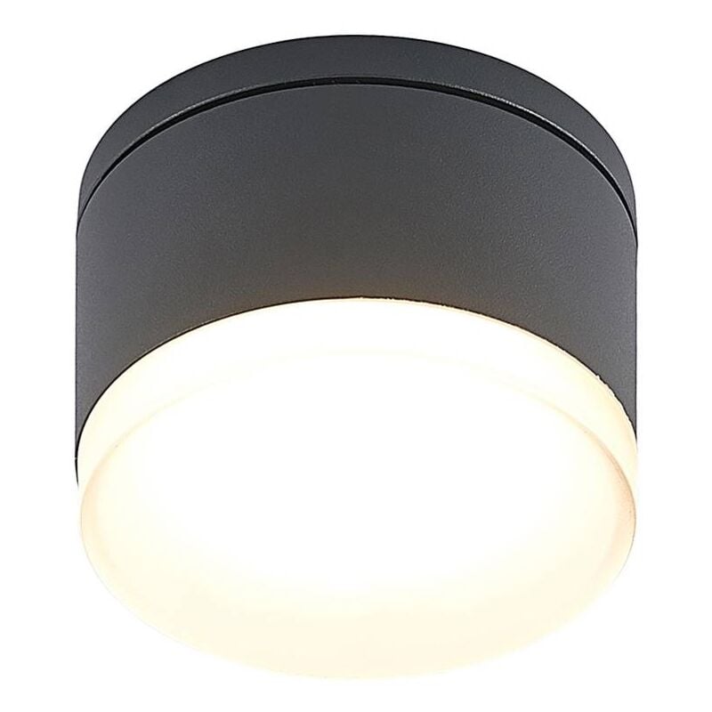 foto del prodotto lindby led mathea in nero da alluminio