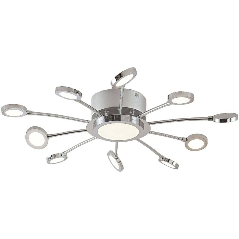 foto del prodotto lindby led meru in argento da metallo