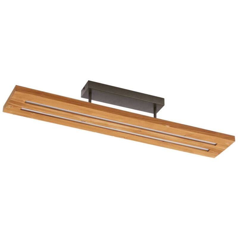 foto del prodotto lindby led nesaja in ocra da legno