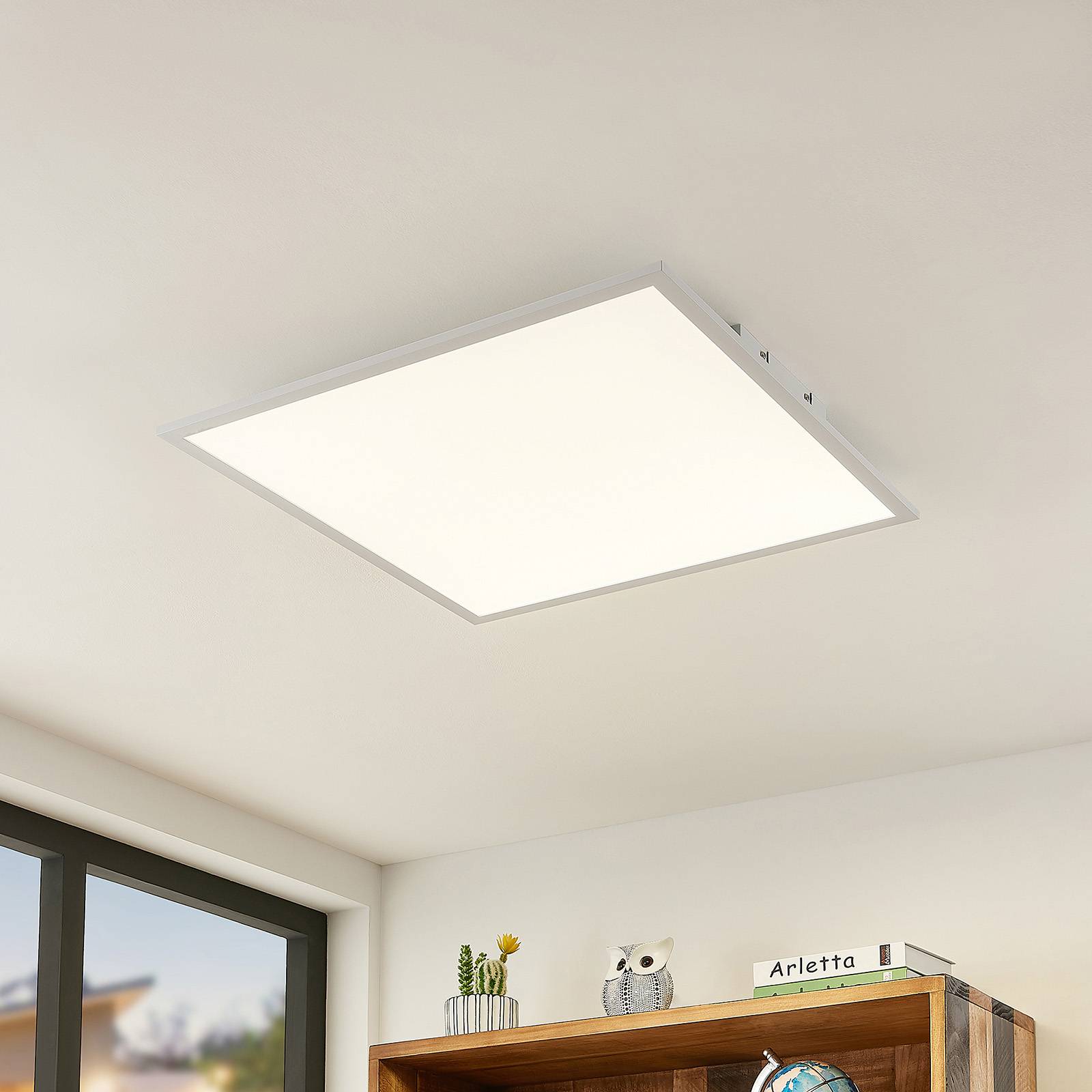 foto del prodotto lindby led quais in bianco da alluminio