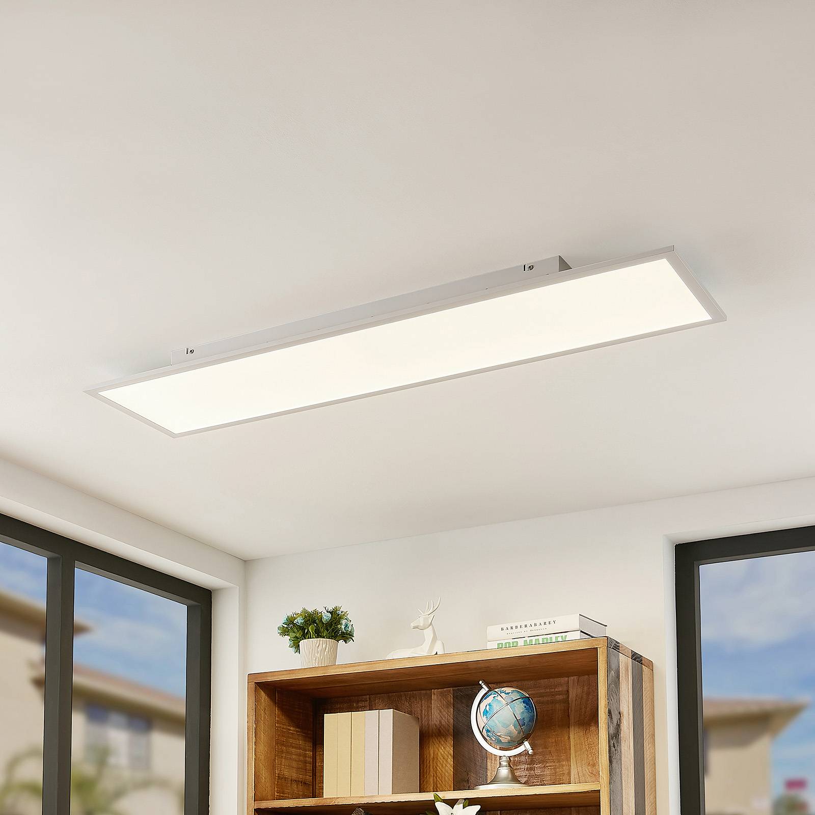 foto del prodotto lindby led quais in bianco da alluminio