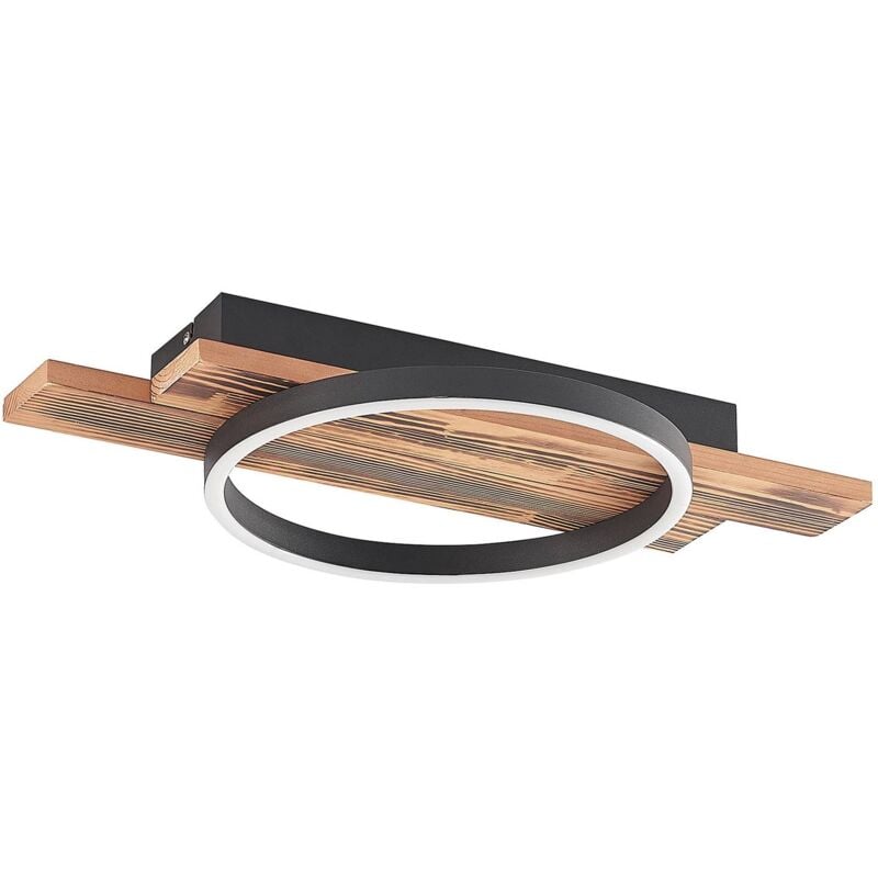 foto del prodotto lindby led sentoa in ocra da legno