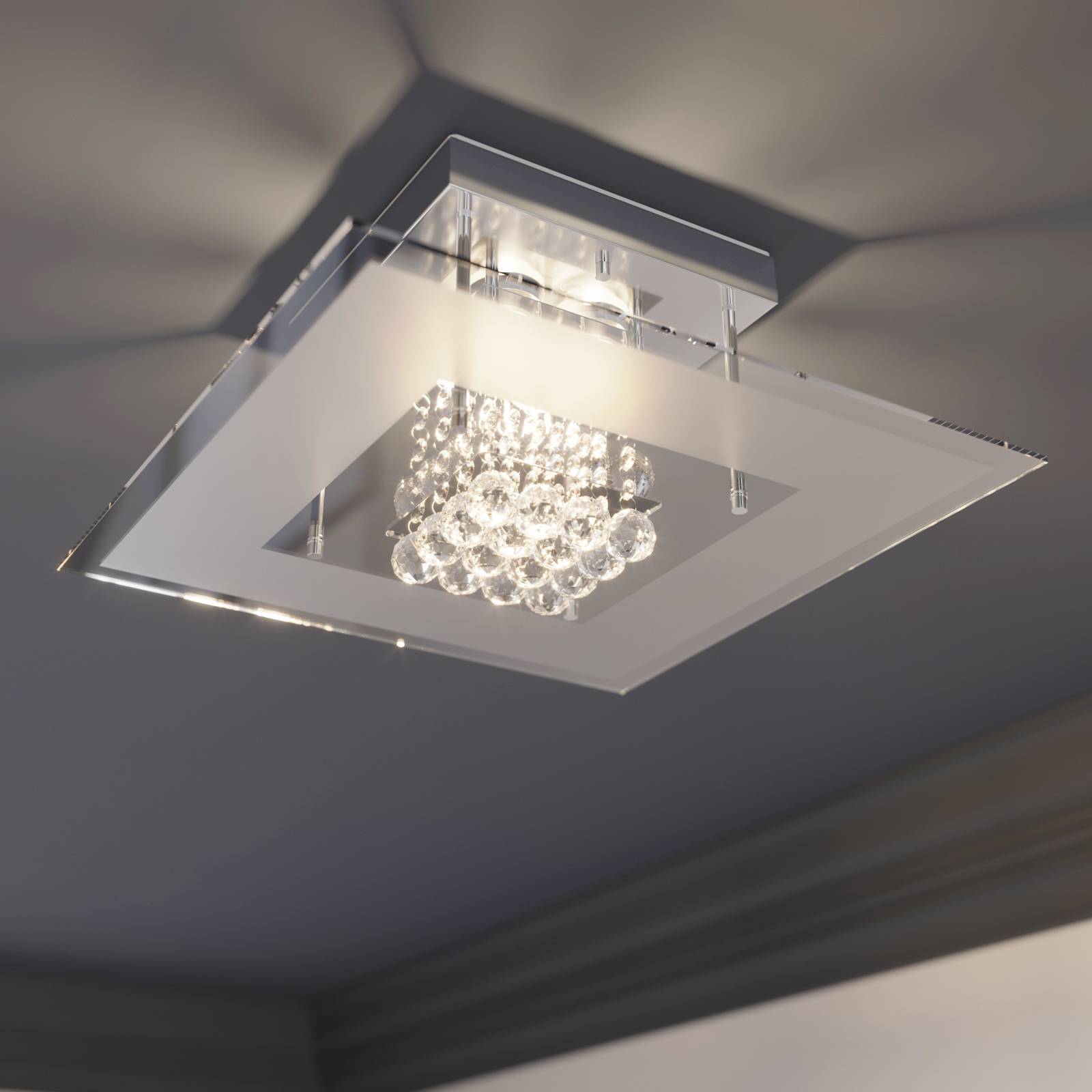 foto del prodotto lindby lisandra - lampada led da soffitto per bagno