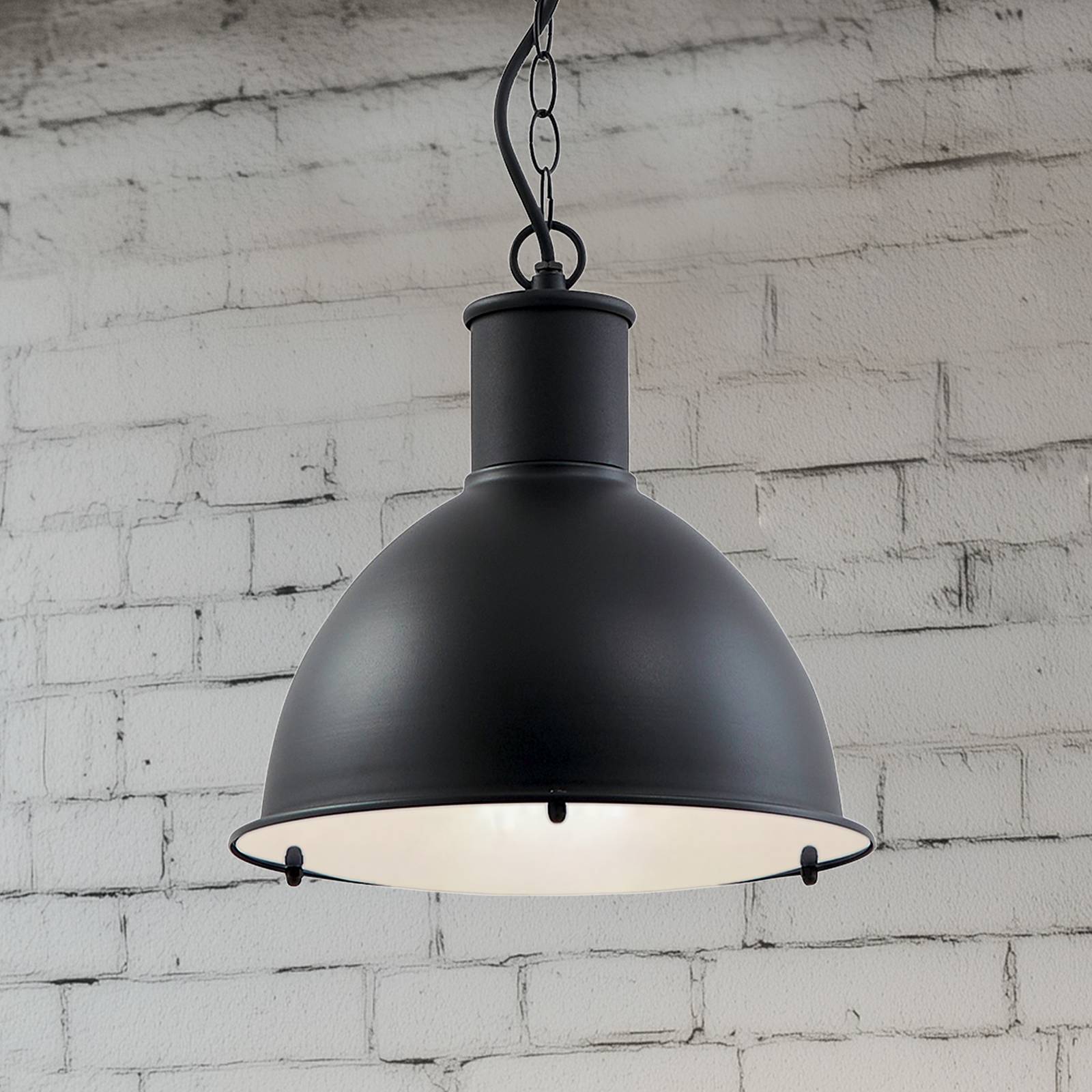 foto del prodotto lindby luciane lampada a sospensione da esterno, nero, alluminio, 31,8 cm