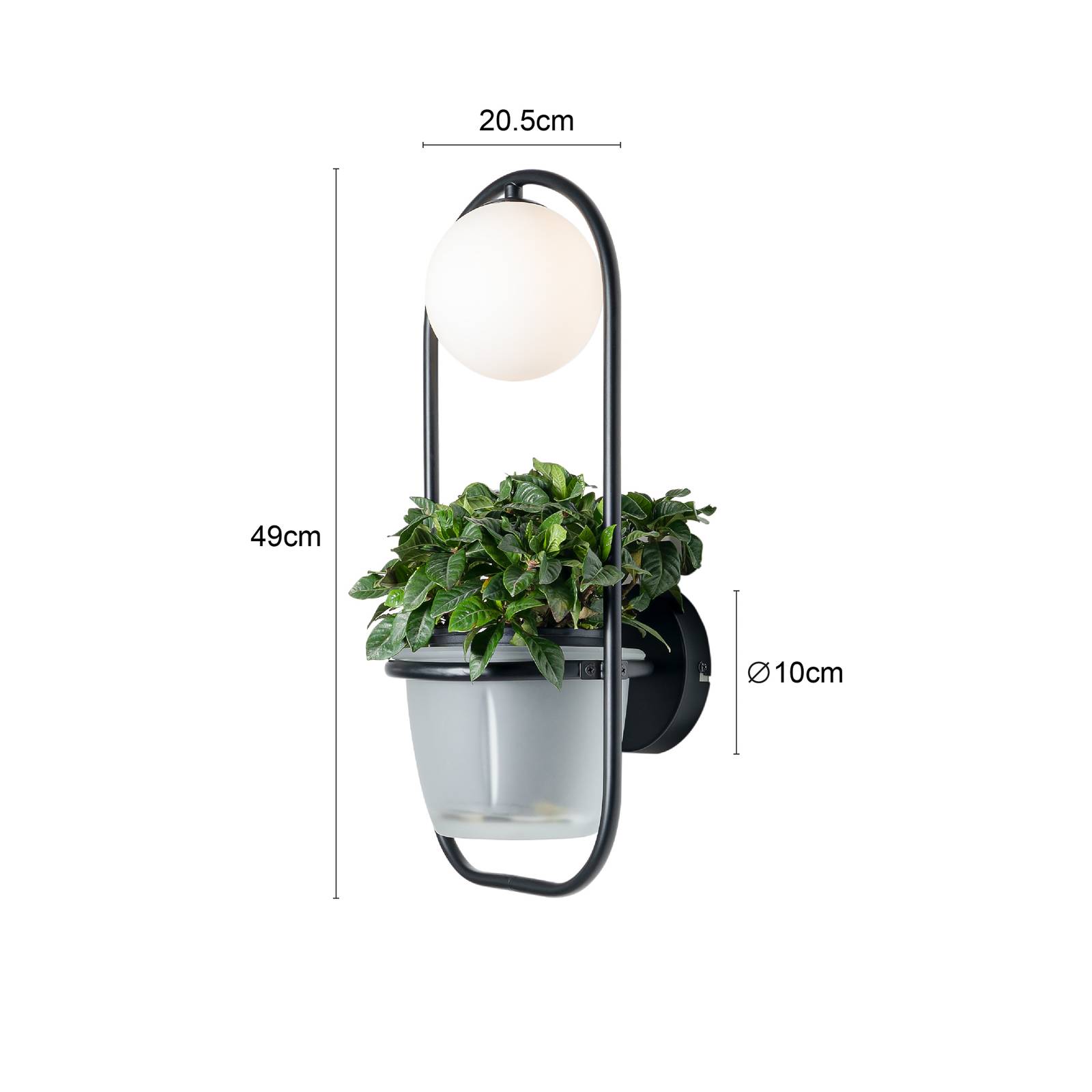 foto del prodotto lindby orna applique 1 luce fioriera