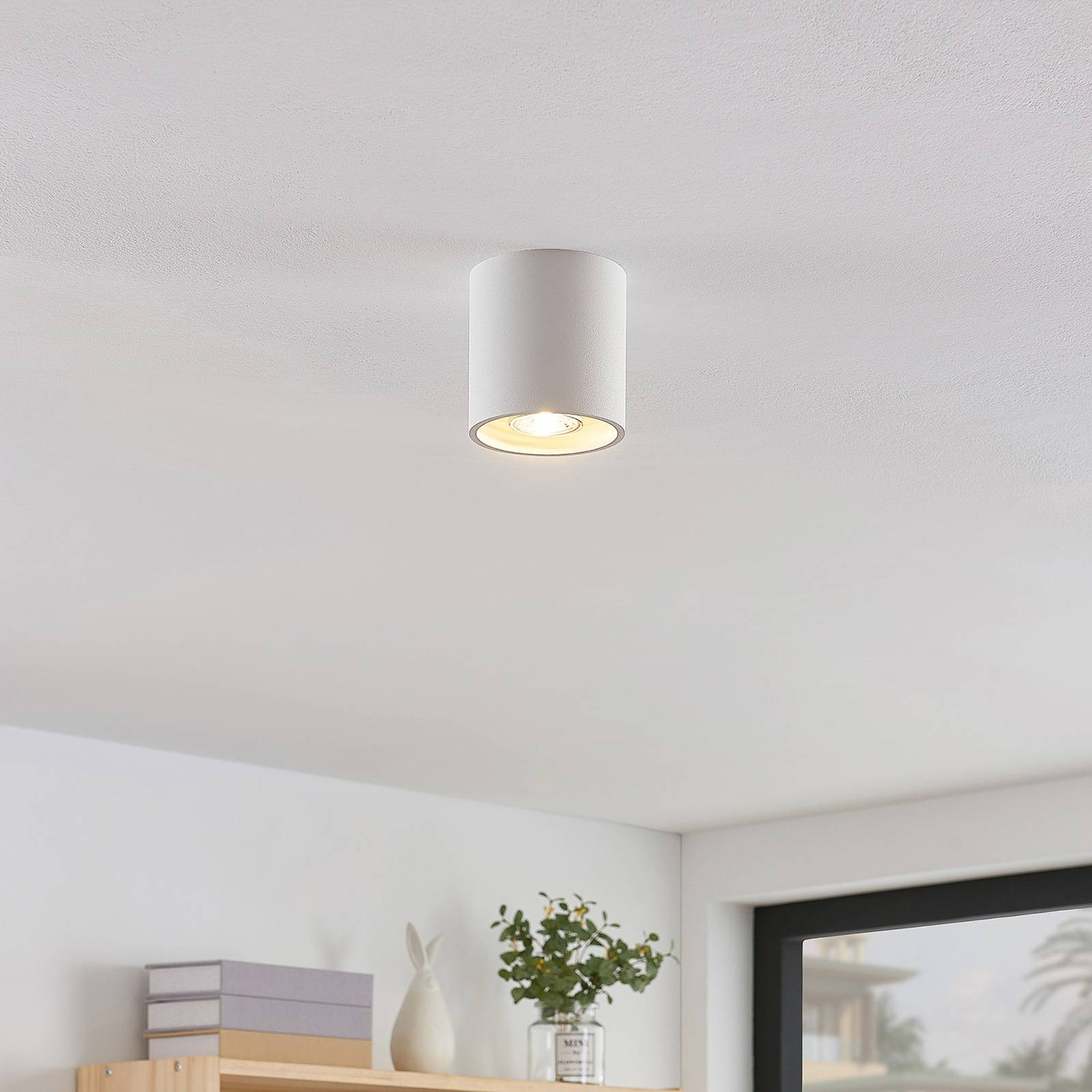 foto del prodotto lindby parvin downlight alluminio rotondo bianco