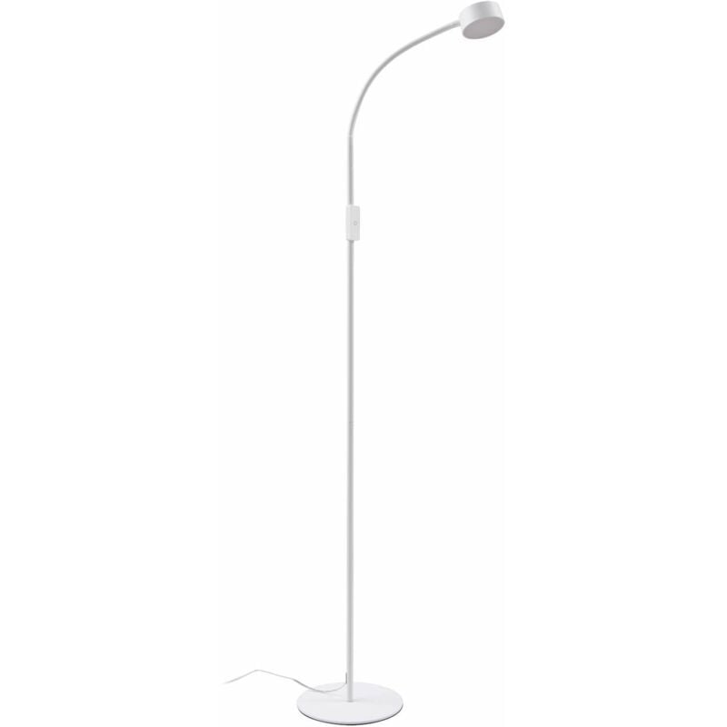 foto del prodotto lindby piantana led maori, bianco, metallo, cct, dimmerabile