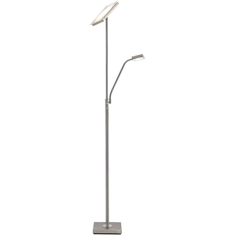 foto del prodotto lindby piantana led sumani, angolare, nichel, altezza 180 cm