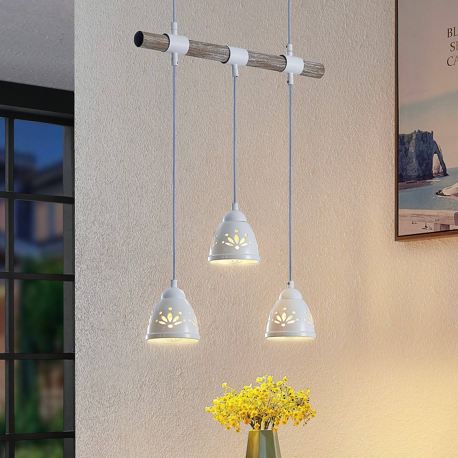 foto del prodotto lindby pimana lampada a sospensione, 3 luci