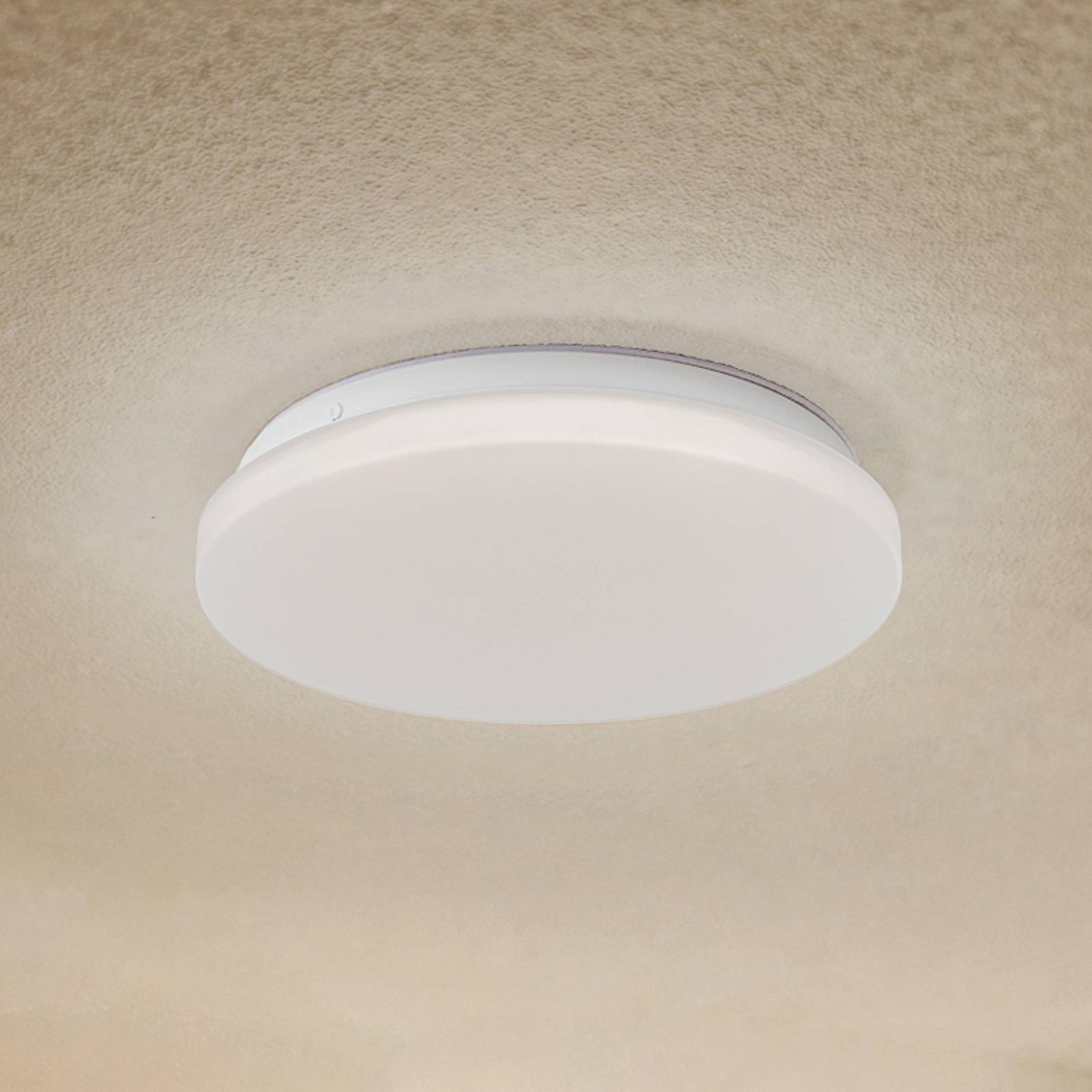 foto del prodotto lindby plafoniera da esterno kirkola, 4000 k, 26 cm, bianco