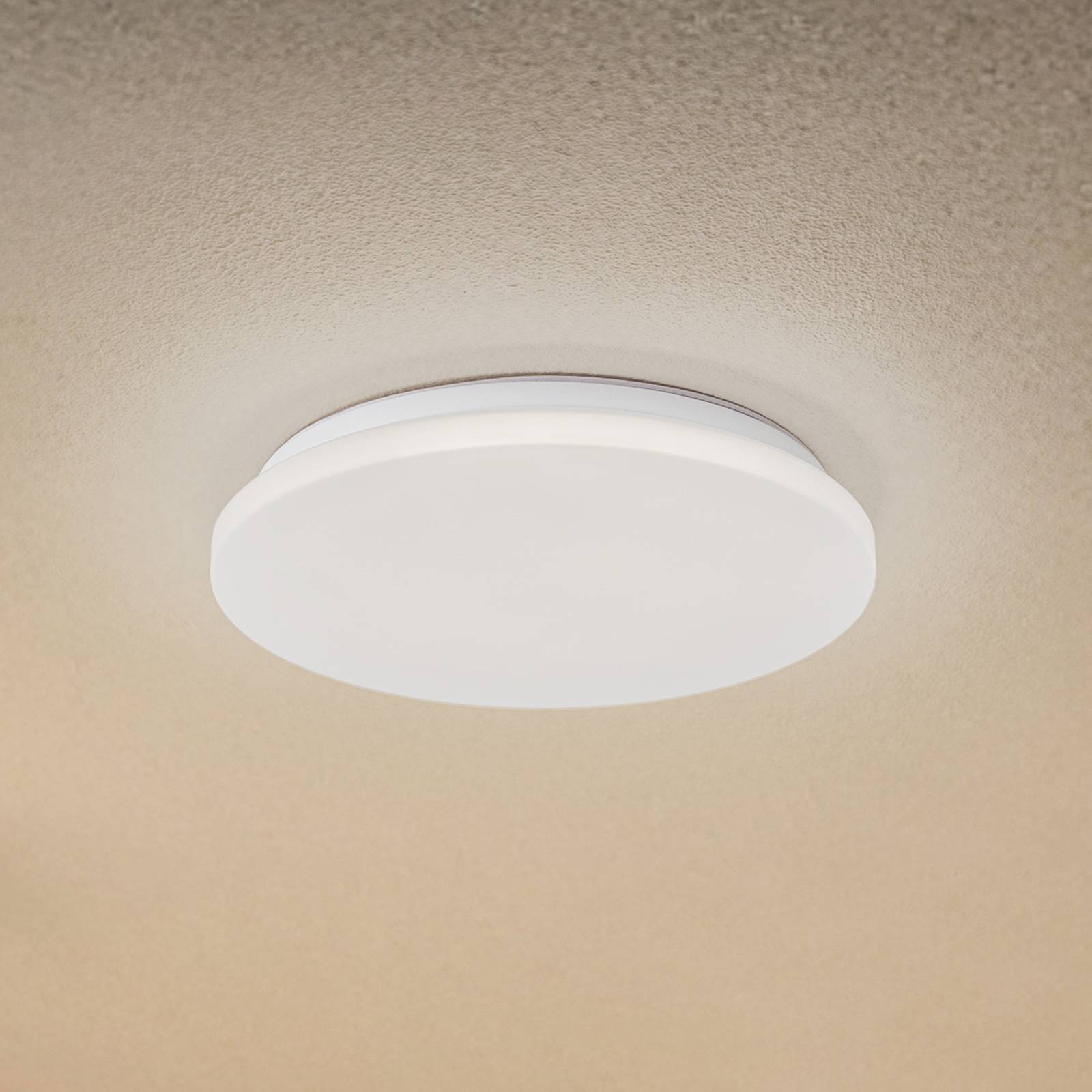 foto del prodotto lindby plafoniera da esterno kirkola, 4000 k, 34 cm, bianco