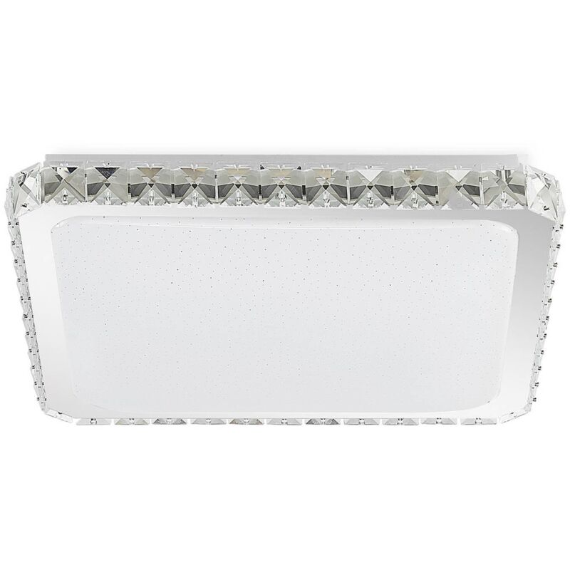 foto del prodotto lindby plafoniera led lorand, cristalli, cct, telecomando