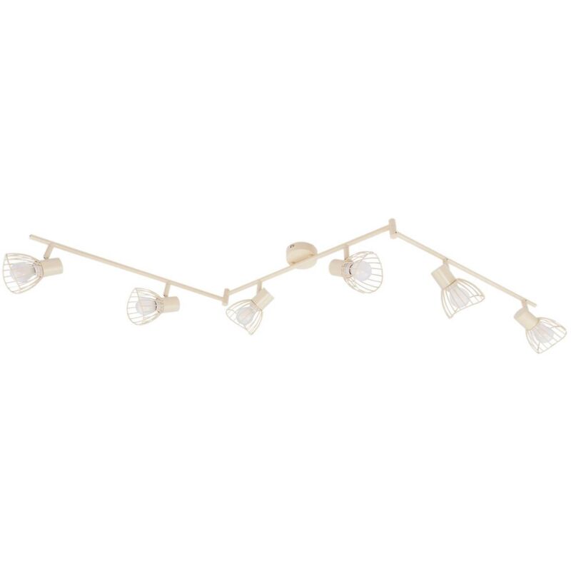foto del prodotto lindby plafoniera piena, beige, a 6 luci, metallo, 150 cm