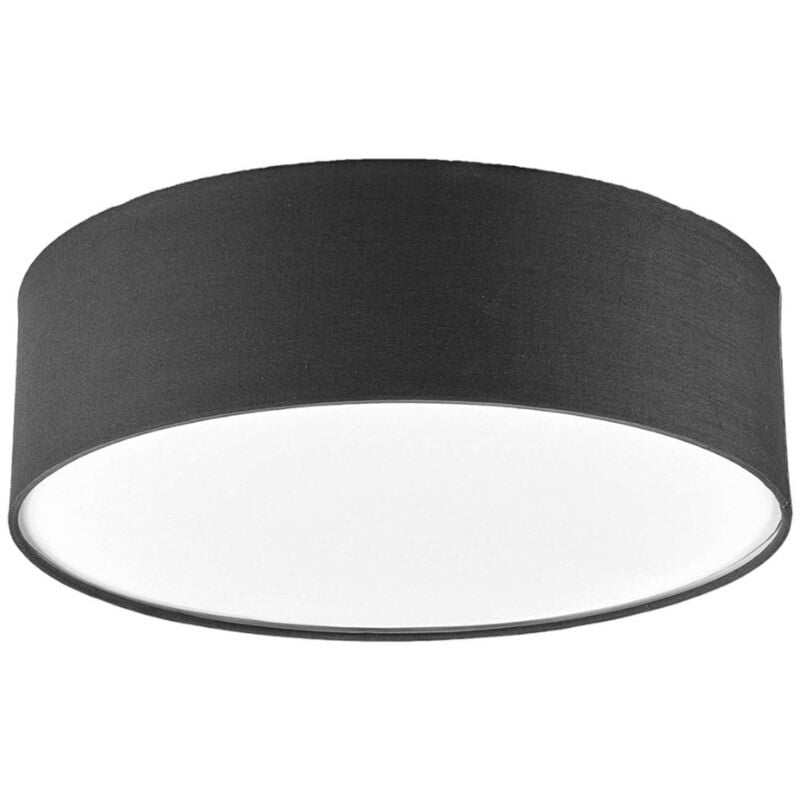 foto del prodotto lindby plafoniera sebatin, 40 cm, grigio, tessuto, e27