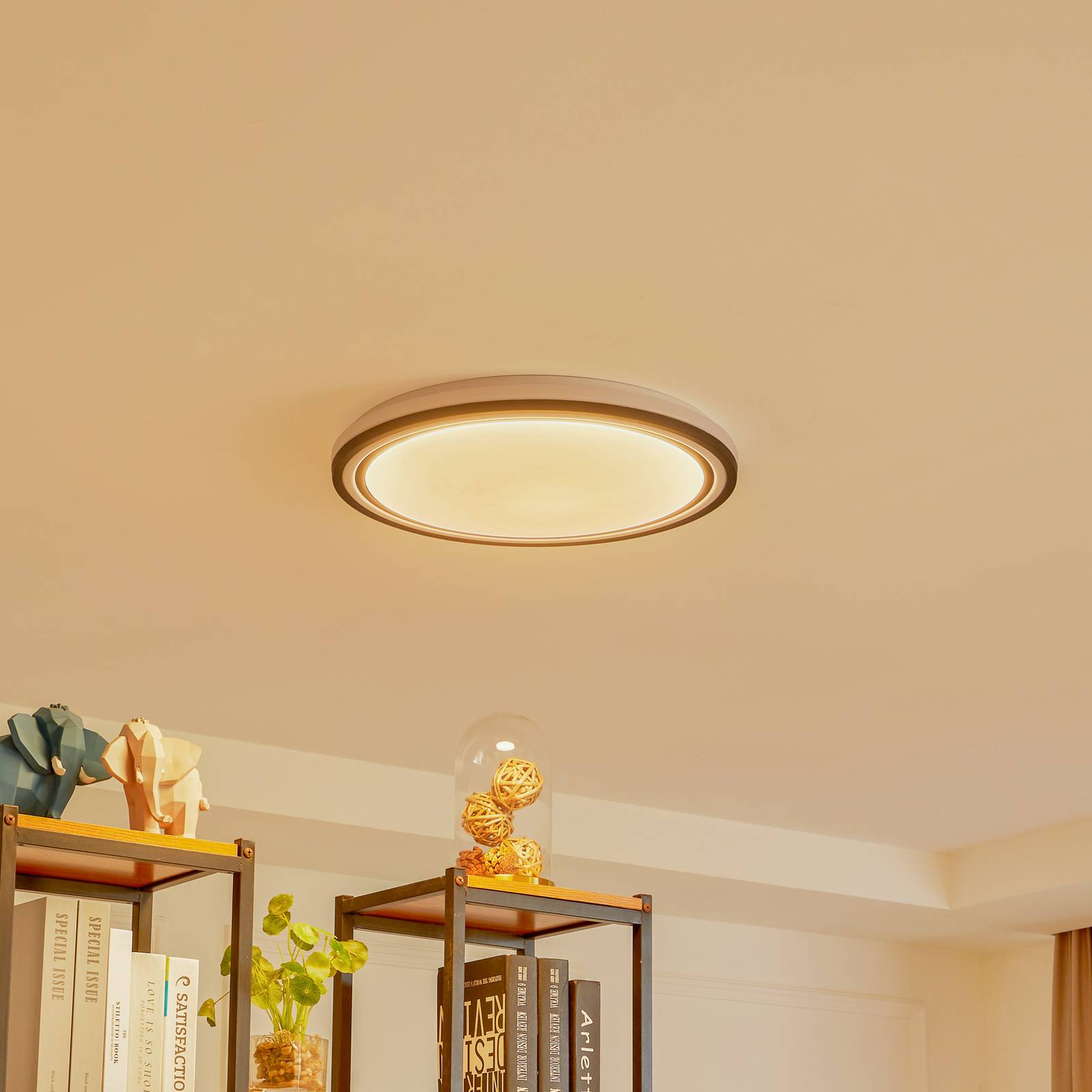 foto del prodotto lindby smart led plafoniera arvada, rgbic, altezza 7 cm, tuya