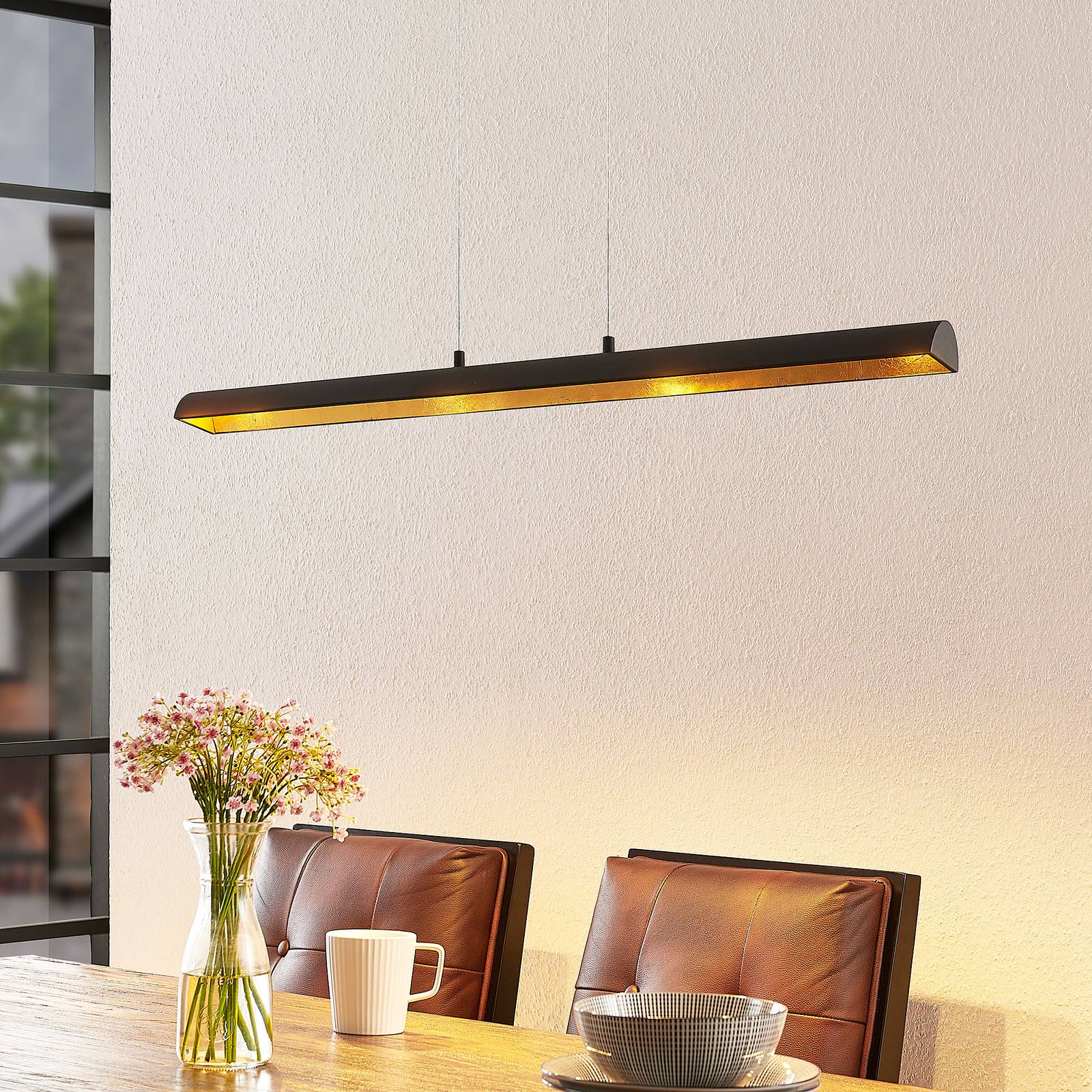 foto del prodotto lindby solvina lampada led a sospensione, lunga