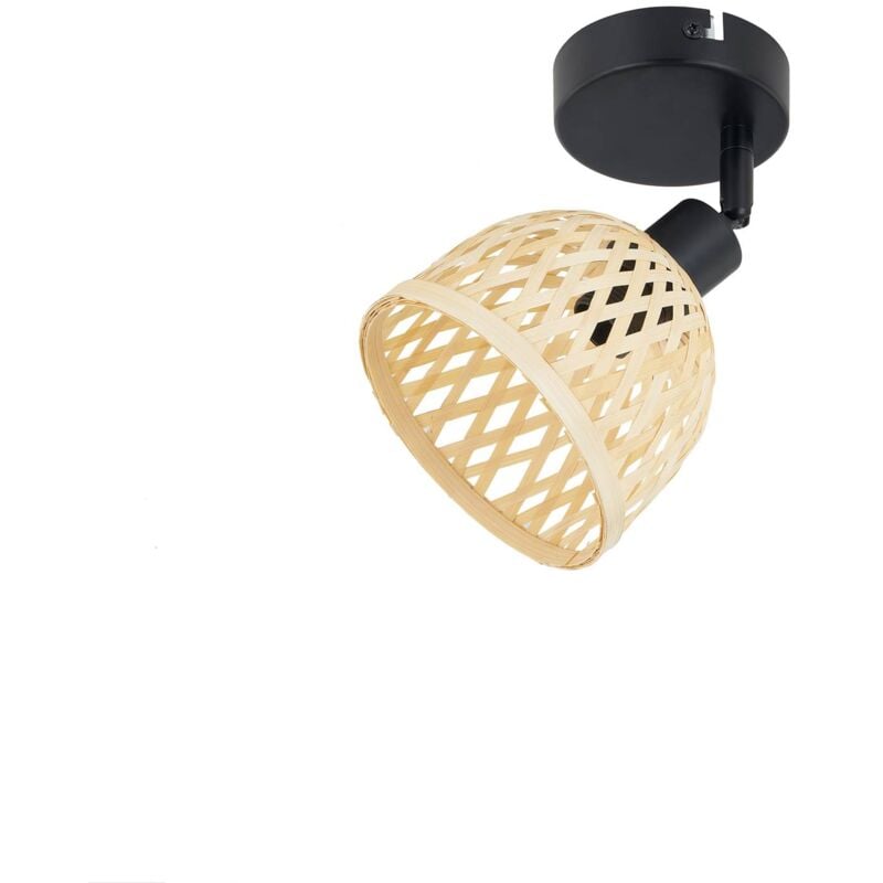 foto del prodotto lindby youstin, faretto da soffitto, 12,5 cm, bamb , e14
