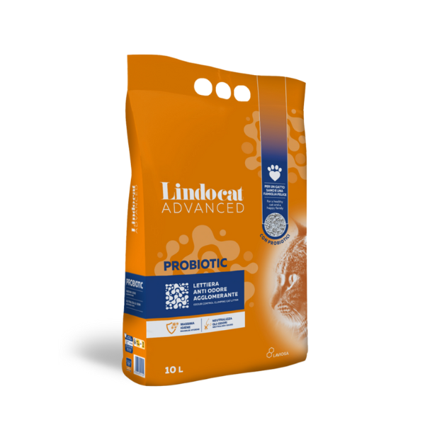 foto del prodotto lindocat advanced probiotic lettiera agglomerante anti odore 10 litri lettiera agglomerante 1 ordine scegli lo sconto bzr5 bzr20 200 punti fedelt 