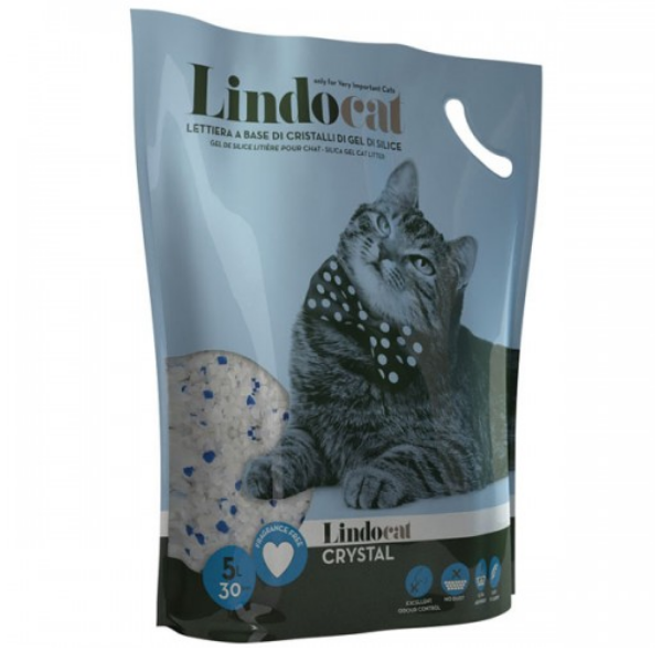foto del prodotto lindocat crystal lettiera gel di silicio 5 l classic 1 ordine scegli lo sconto bzr5 bzr20 200 punti fedelt 