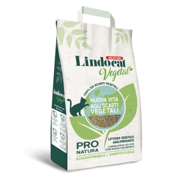 foto del prodotto lindocat pro natura lettiera vegetale agglomerante per gatti 20 litri lettiera agglomerante 1 ordine scegli lo sconto bzr5 bzr20 200 punti fedelt 