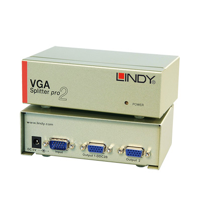 foto del prodotto lindy 2 port vga splitter pro 2x vga