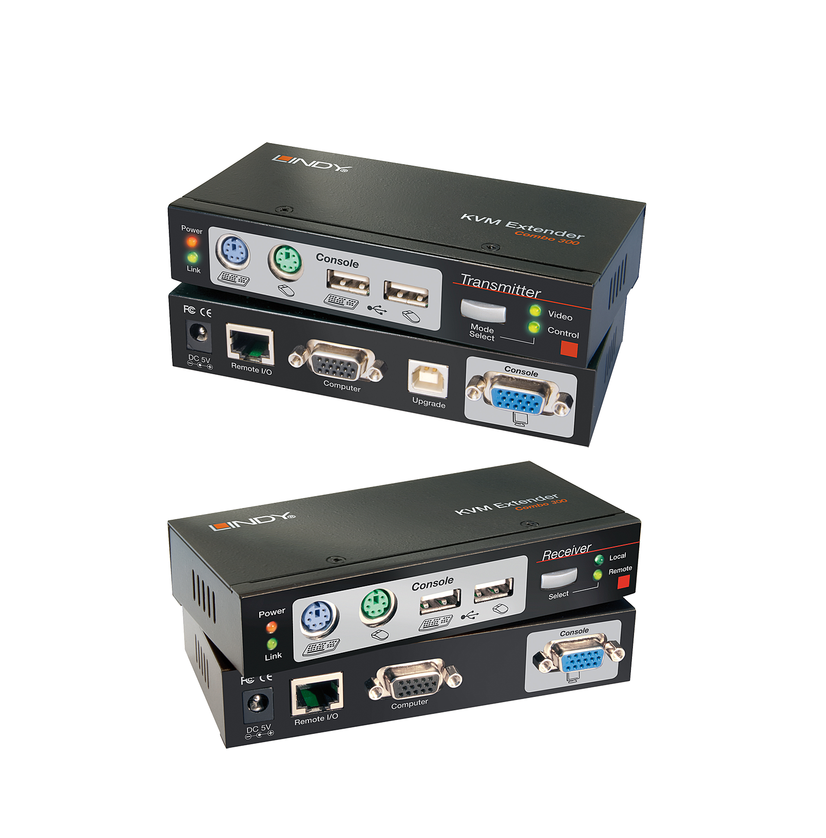 foto del prodotto lindy 39378 switch per keyboard video mouse kvm nero