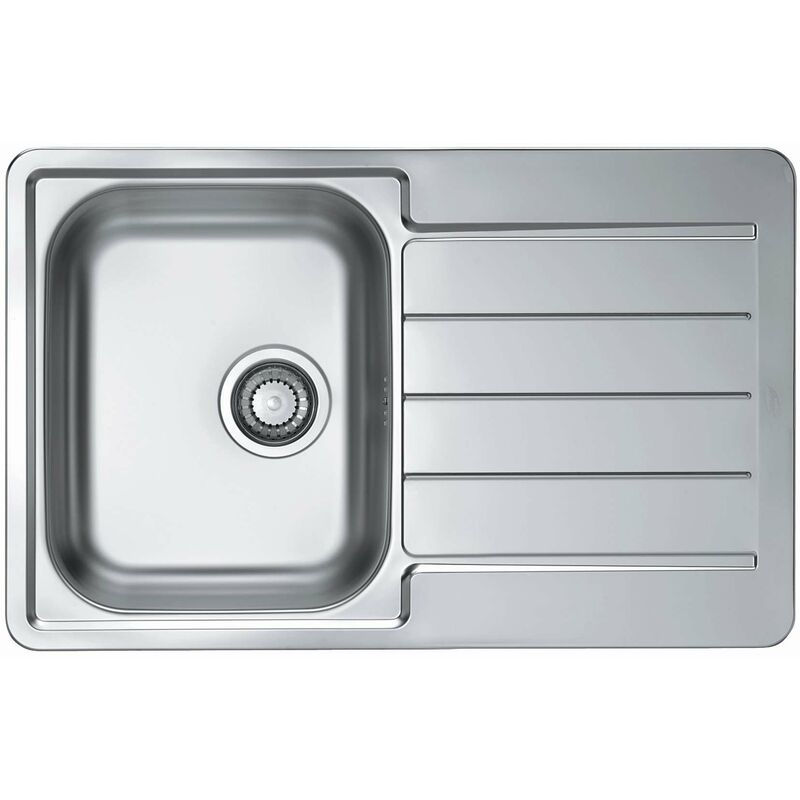 foto del prodotto line lavello 79x50 cm, acciaio inox 1069147 alveus